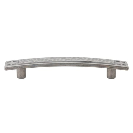 Gliderite Hardware 3-3/4 in. Center to Center Weathered Nickel Hammered Cabinet Pull - 4244-WN, 10PK 4244-WN-10